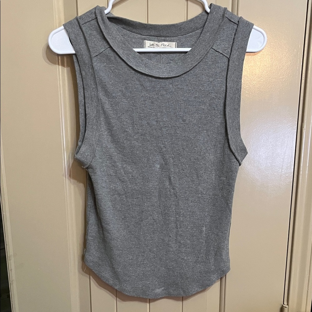 We The Free Gray Sleeveless Top